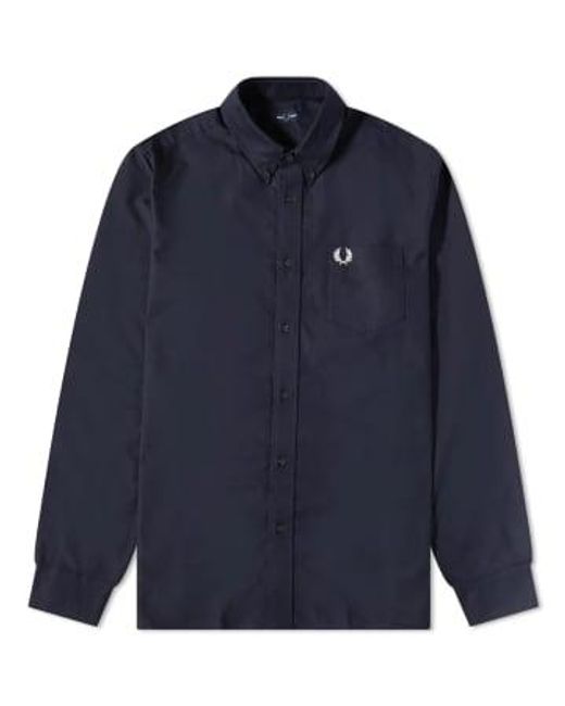 Fred Perry Blue Authentic Oxford Shirt Light Navy for men