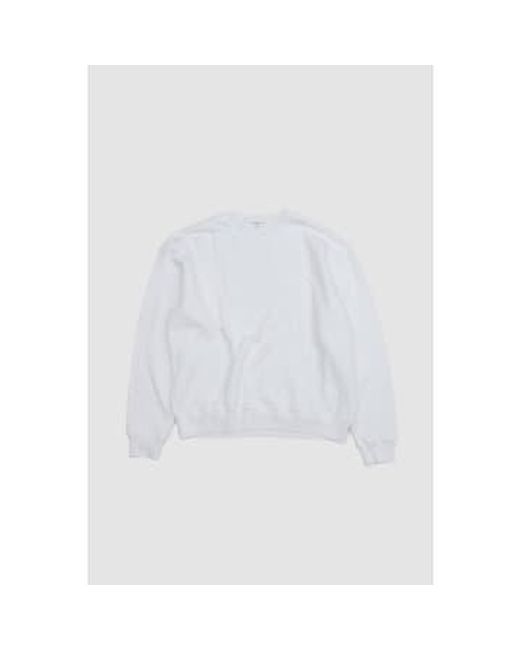 Lady White Co. White Quilted Crewneck M for men