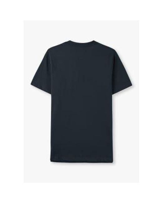 Mens Active Club Check Pocket T Shirt In di Aquascutum in Blue da Uomo