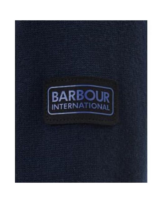 Barbour International Cotton Crew Neck Pullover International Navy in Blue für Herren