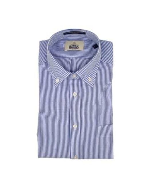 B.D. Baggies Bradford cotton stripes shirt weiß/blau in Blue für Herren