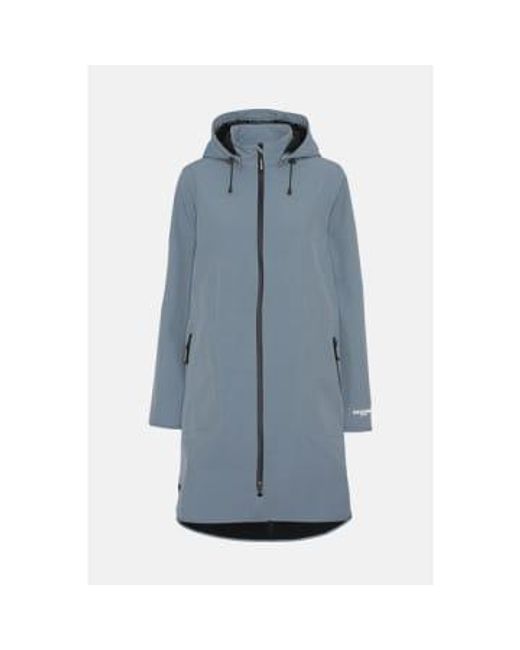 Ilse Jacobsen Blue Raincoat 128 Winter Ocean Uk 10/de 36/us 8