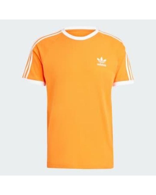 Originals adicolor classics 3 stripe t-shirt Adidas pour homme en coloris Orange