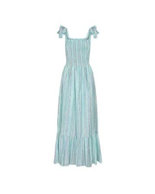 Clary Dress Candy Stripe di Stardust in Blue