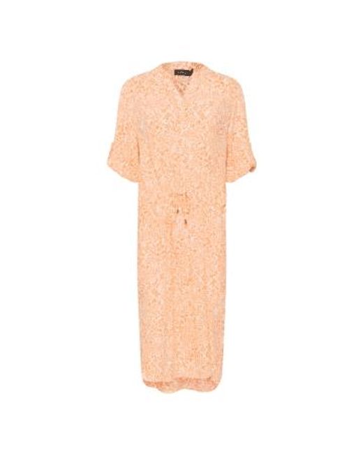 Soaked In Luxury Pink Zaya Tangerine Ditsy Print Dress X-small
