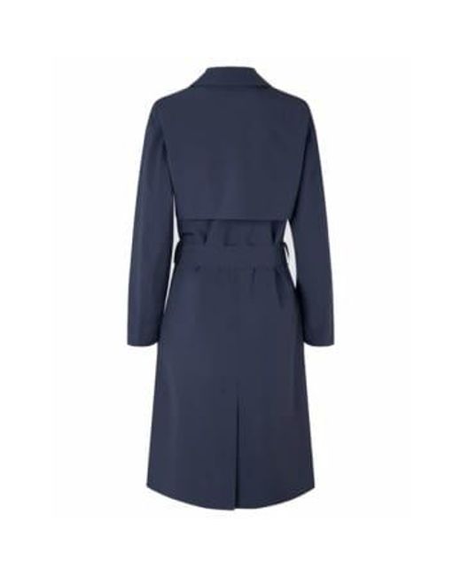 Cashmere Fashion Blue Scandinavian edition regen mantel trenchie