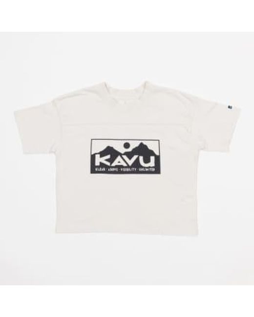 T-shirt cuit s en blanc en blanc Kavu en coloris White
