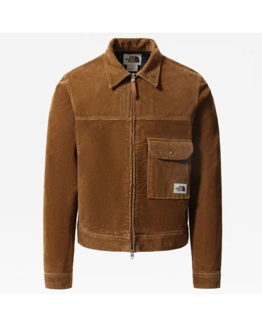 The North Face Brown Trucker Cord Jacket for men