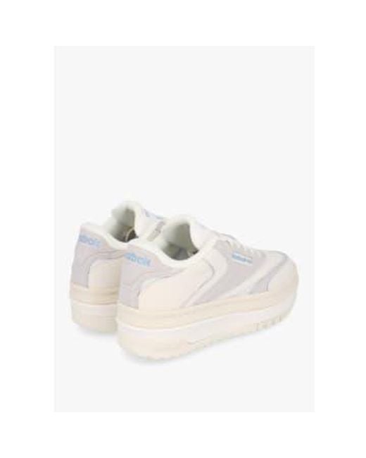 Reebok White S Club C Extra Leather Tennis Trainers