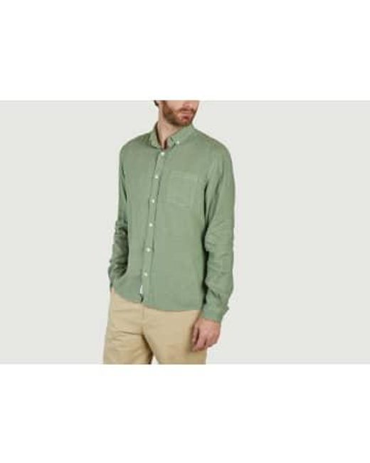 Edmmond Studios Green Linen Shirt S for men
