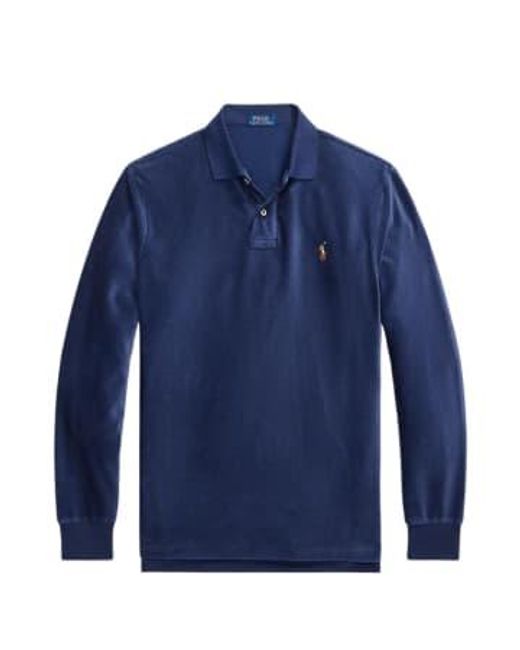 Ralph Lauren Blue Classic Fit Knit Corduroy Polo Shirt Xl Navy for men