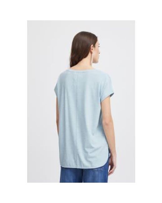 Ichi Blue Rebel T Shirt-cashmere -20109945 Small