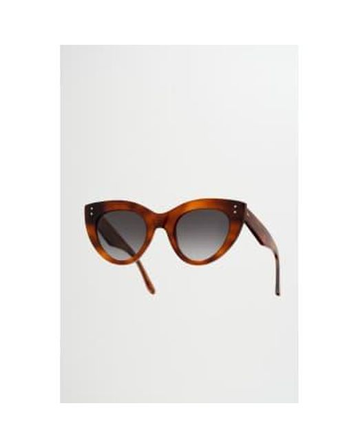 June Amber Grey Gradient Lens Sunglasses 1 di Monokel in Brown