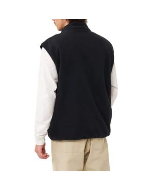 Gramicci Blue Reversible Fleece Vest for men