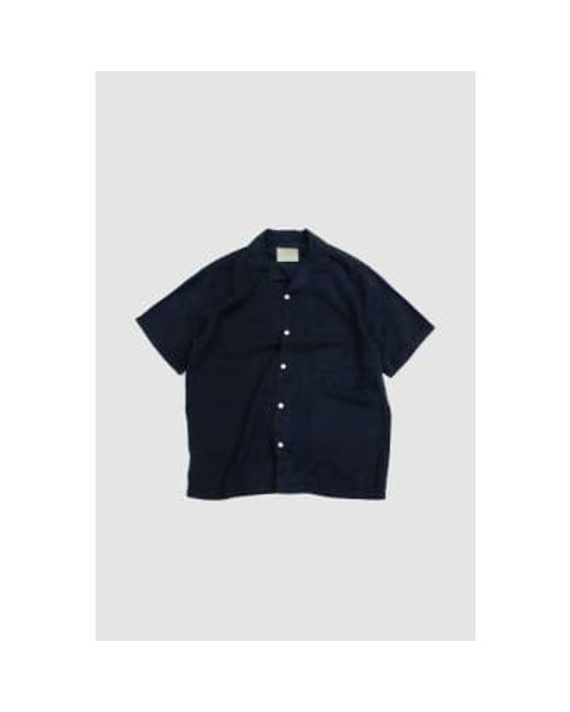 Portuguese Flannel Blue Dogtown Shirt Navy Xs for men