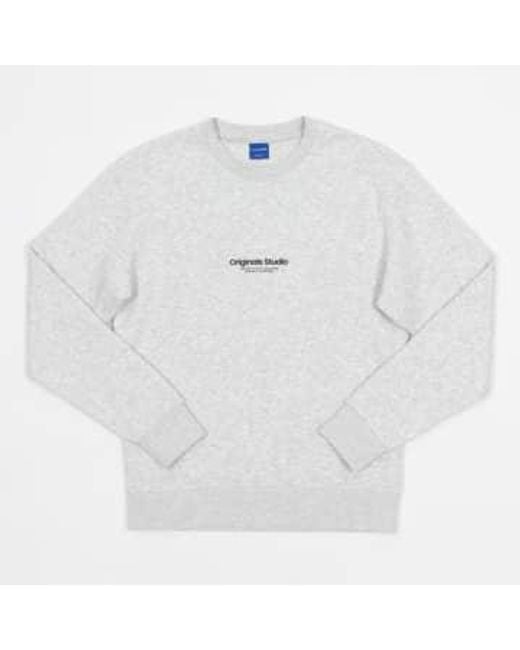 Jack & Jones White Orginials Studio Sweatshirt for men