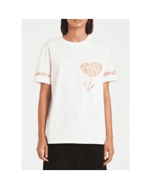 Seedhead Scribble Graphic T Shirt Col 01 Size L di Paul Smith in White