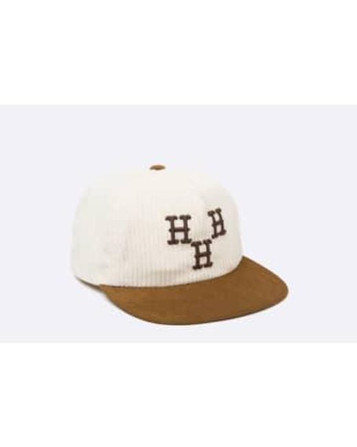 Huf White Hat Trick Snapback Bone -* / for men