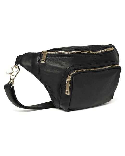 Depeche Leather Bumbag in Black | Lyst