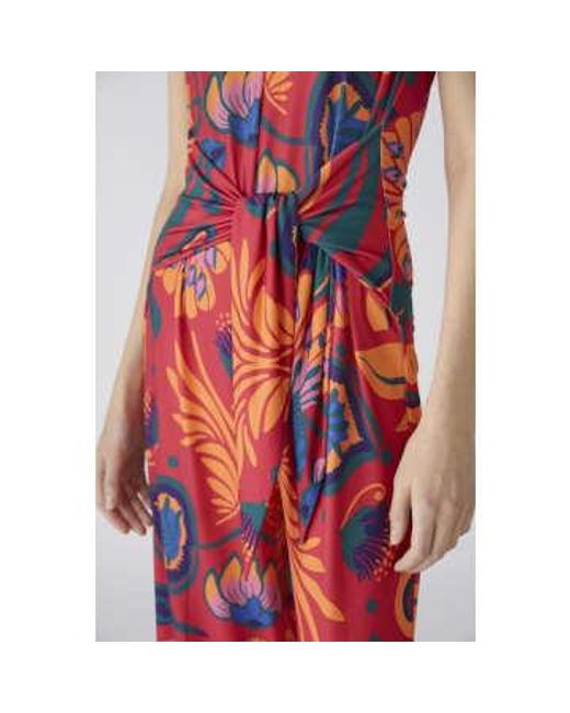 Tropical Print Jumpsuit di Ouí in Red