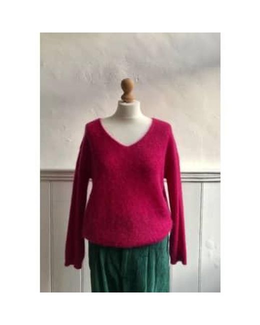 Les Racines Du Ciel Clea Mohair And Merino Sweater || Pink