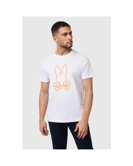Psycho Bunny T-shirt mit floyd-grafik in weiß in White für Herren