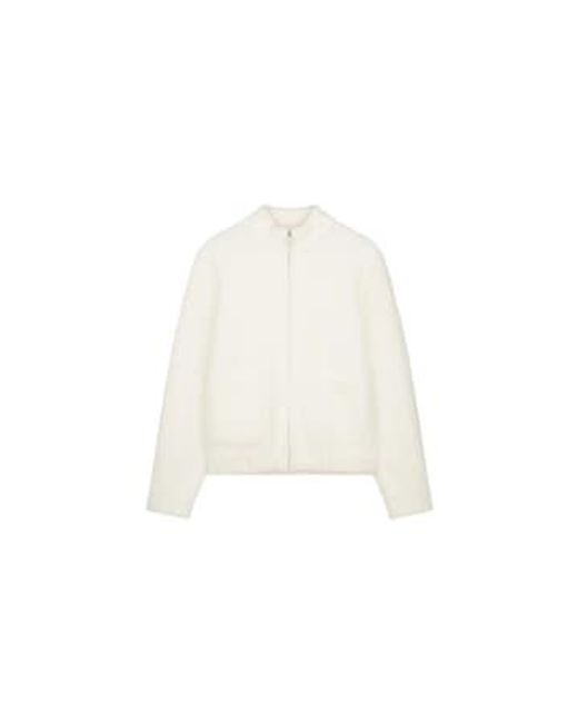 Rino & Pelle White Gasha Fluffy Fitted Jacket Xs / Lipgloss