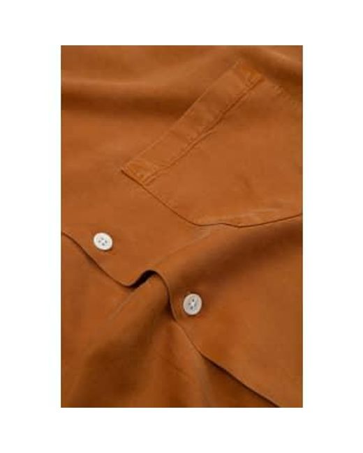 Camisa dogtown canela Portuguese Flannel de hombre de color Brown