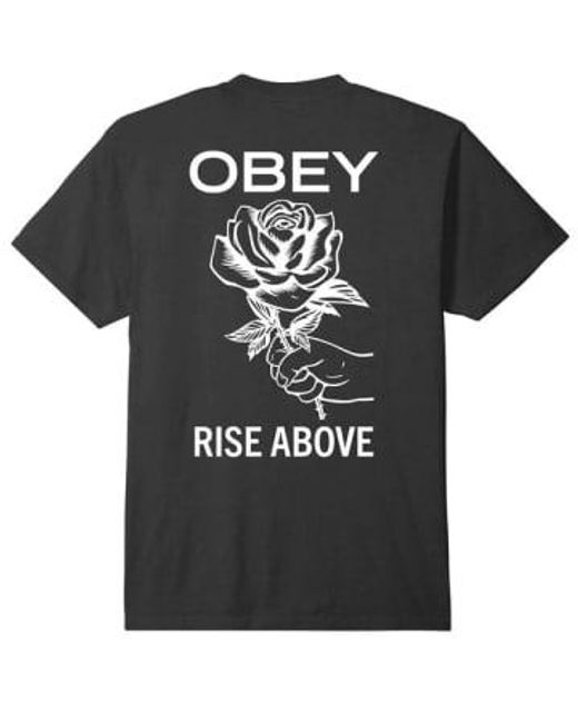 Obey Steigen sie über -t -shirt auf in Black für Herren