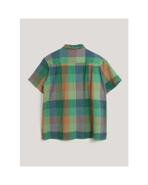 YMC Green Malick Shirt Multi for men