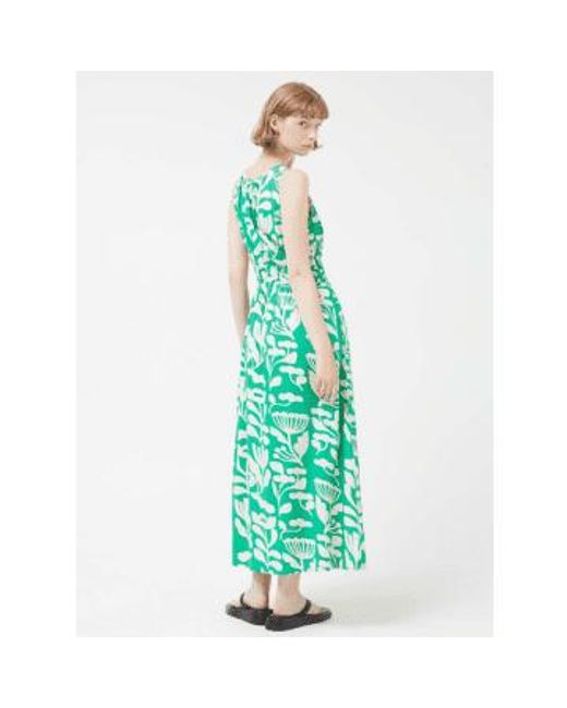 Compañía Fantástica Green Long Printed Dress