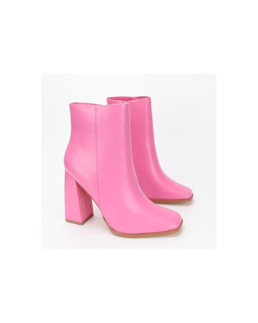 la bottine souriante Crushing On You Heeled Boots in Pink | Lyst