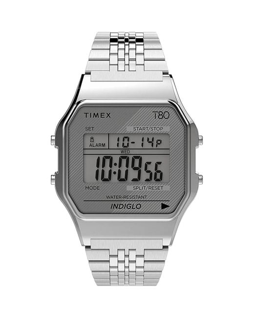 TIMEX ARCHIVE Silvertone T 80 34 Mm Stainless Steel Expansion Band