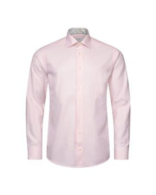 Eton of Sweden Slim fit cotton & TM lyocell -shirt 10001110752 in Pink für Herren