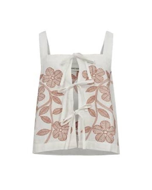 Embroidered Top di Sofie Schnoor in White