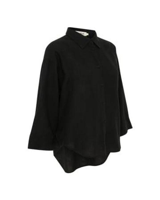 Soaked In Luxury Black Vinda Shirt Xs