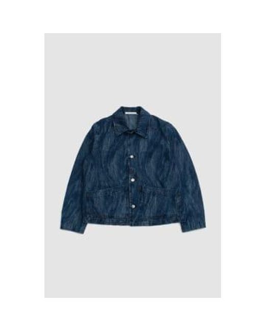 sunflower Blue Worker Jacket Rinse Jacquard S for men