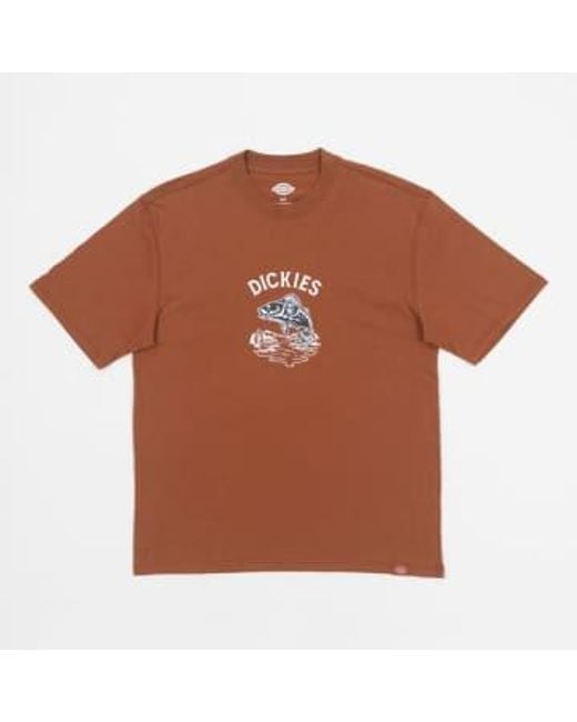 Dickies Brown Dumfries Graphic T-shirt for men