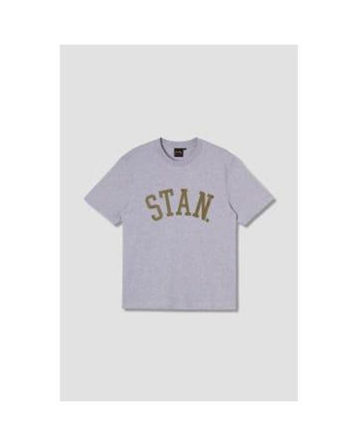 Serif T Shirt di Stan Ray in Gray da Uomo