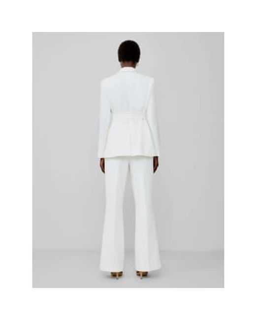 French Connection White Whisper Belted Blazer