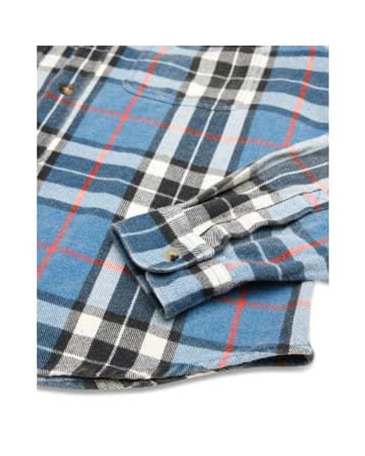 Deus Ex Machina Blue Vacay Check Shirt for men