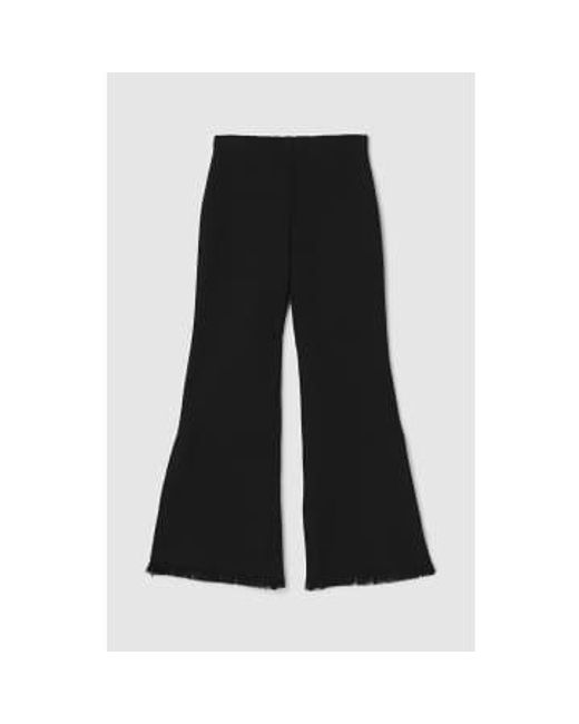 Pantalon en tricot évasé nicola Rodebjer en coloris Black
