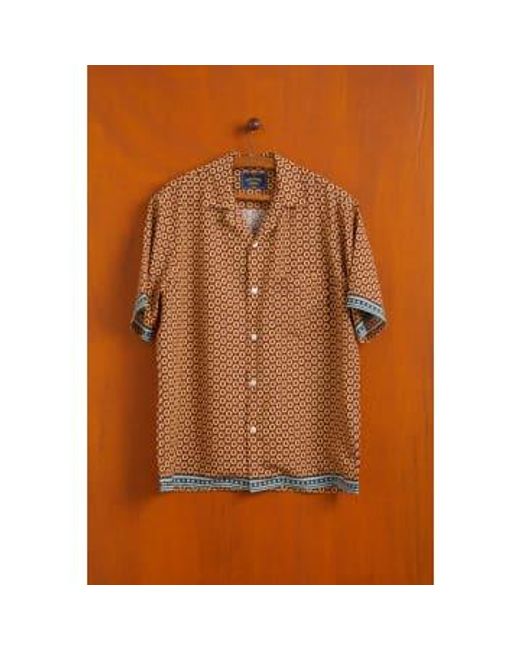 Vermon Shirt Bordeux di Portuguese Flannel in Brown da Uomo