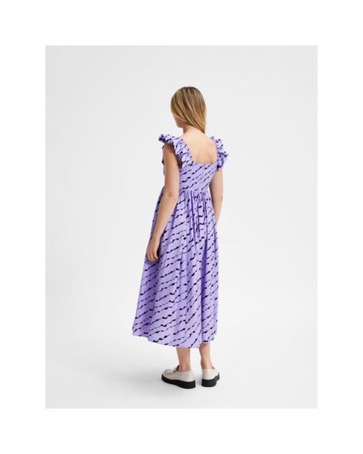 SELECTED Synthetic Lara Dress in Purple | Lyst