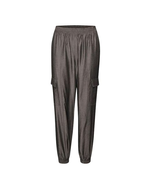 Pantalones jog chambre gris oscuro Kaffe de color Gray