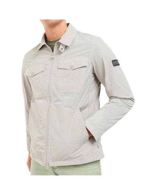 Barbour Gray Quarry Casual Jacket for men