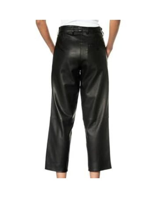 Mdk Black Iris Leather Trouser 40