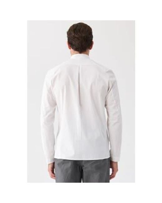 Transit White Front Pocket Shirt Double Extra Large for men