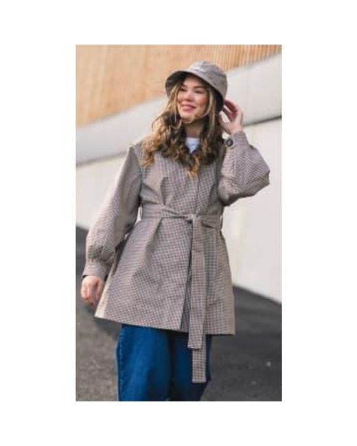 BRGN Gray Rossby Coat S / Check