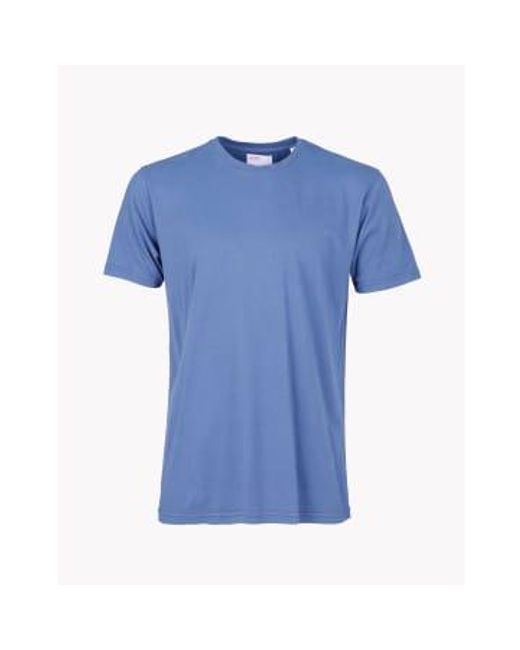 COLORFUL STANDARD Blue Sky Organic Cotton T Shirt M for men